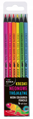 Kidea Neonové pastelky odolné Olo 6 barev