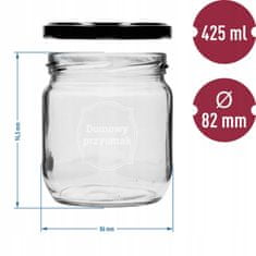 Browin Zavařovací sklenice se šroubovacím uzávěrem 3 ks 425 ml