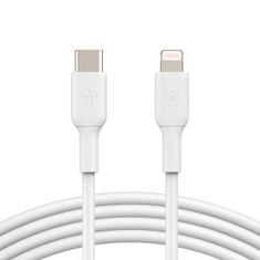 Belkin BoostCharge Lightning - USB-C kabel 1m, bílý Bílá 1 metr