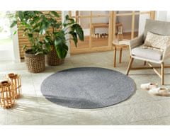 NORTHRUGS Kusový koberec Braided 105551 Light Grey kruh – na ven i na doma 150x150 (průměr) kruh