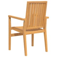 Petromila Stohovatelné zahradní židle 6 ks 56,5x57,5x91 cm masivní teak