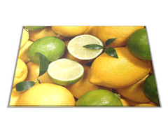 Glasdekor Skleněné prkénko citron limetka - Prkénko: 40x30cm
