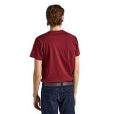 Pepe Jeans Tričko vínově červené L T-SHIRT EGGO N FUTURE