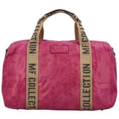 MaxFly Cestovní dámská koženková kabelka Gita zimní kolekce, tmavě růžová