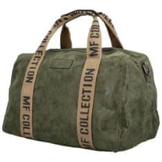 MaxFly Cestovní dámská koženková kabelka Gita zimní kolekce, tmavě zelená