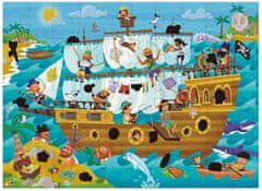 Magické puzzle Pirátská loď 50 dílků