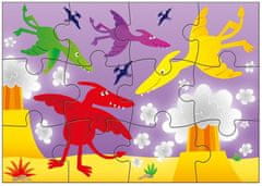 Galt Puzzle V zemi dinosaurů 4v1 (12,16,20,24 dílků)