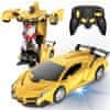 JOJOY® Transformátorové auto na dálkové ovládání | ROBOCAR Žlutý