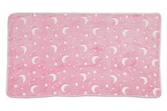  Dětská mikroplyšová svítící deka Hvězdy růžové 100x150 cm