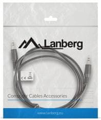 Lanberg Kabel CA-MJMJ-10CC-0012-BK Jack 3,5mm 1.2m