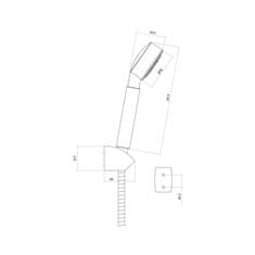 CERSANIT ATON sprchová souprava s bodovým držákem S951-024 - Cersanit