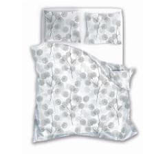 FARO Textil Bavlněné povlečení MIST 200x220 cm šedo-bílé