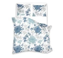 FARO Textil Bavlněné povlečení ASTER 200x220 cm modro-bílé