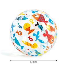 Nafukovací plážový míč 51 cm Ryba - INTEX 59040