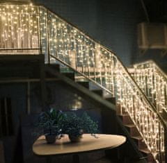 Icicles venkovní záclonová dekorativní světla 500 LED světel 19m