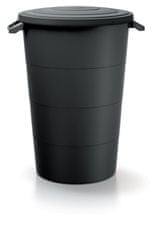 Prosperplast Plastová nádoba s úchyty Smooth II černá, varianta 80l