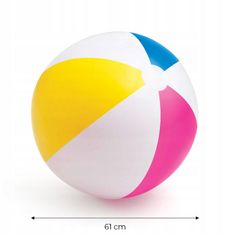 Nafukovací barevný plážový míč 61 cm