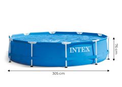 Kulatý rámový zahradní bazén 305x76 + čerpadlo INTEX 28202NP