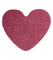 Vopi Kusový koberec Eton růžový srdce 100x120 srdce