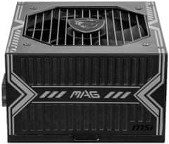 MSI zdroj MAG A550BN/ 550W/ ATX/ akt. PFC/ 5 let celková záruka/ 120mm ventilátor/ 80PLUS Bronze
