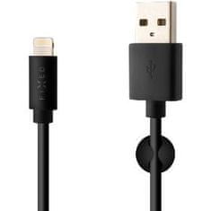 FIXED USB/Lightning kabel 1m,MFI, černý