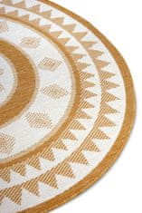 NORTHRUGS Kusový koberec Twin Supreme 105790 Jamaica Ochre kruh – na ven i na doma 200x200 (průměr) kruh