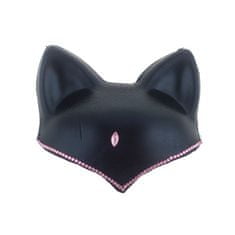 funny fashion Čelenka kočka - uši s kamínky růžové