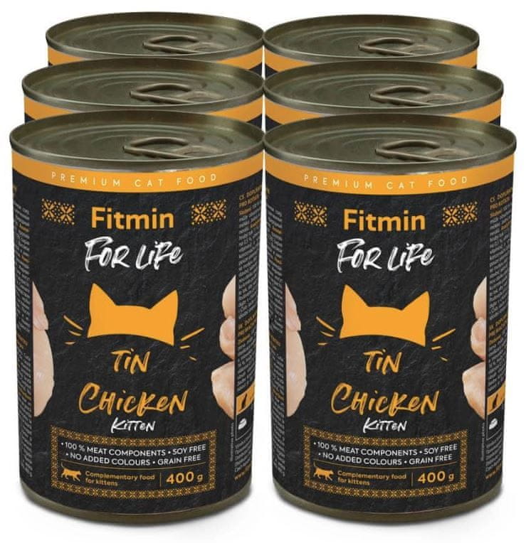 Levně Fitmin for Life konzerva pro koťata drůbeží 6 × 400 g