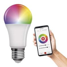 Emos Chytrá LED žárovka GoSmart A60 / E27 / 9 W (60 W) / 806 lm / RGB / stmívatelná / Zigbee