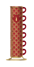 Bialetti Set 6 espresso šálků Deco Glamour červená