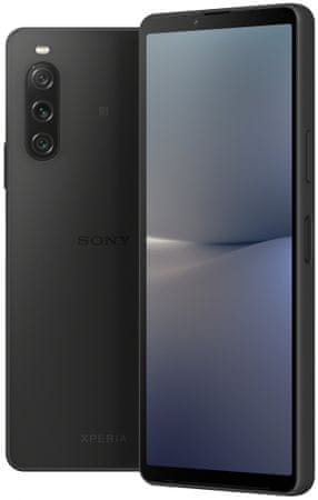 Sony Xperia 10 V 5G 48Mpx kamera výkonná kamera výkonný procesor Qualcomm Snapdragon 695 5G Gorilla Glass Victus ochrana obrazovky stabilizace obrazu prostorový zvuk duální stereo reproduktory, velký displej, trojitý fotoaparát, rozlišení HDR, OLED TRILUMINOS displej, velká paměť Hi-Res Audio OS Android 13 5G internet bezdrátový poslech kvalitní zvuk čtečka otisku prstů lehká váha 159g lehký výkonný telefon elegantní design NFC  360 Reality Audio IP68 OLED displej výkonná baterie elegantní výkonný telefon
