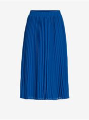 VILA Modrá dámská plisovaná sukně VILA Moltan L