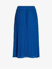 VILA Modrá dámská plisovaná sukně VILA Moltan L