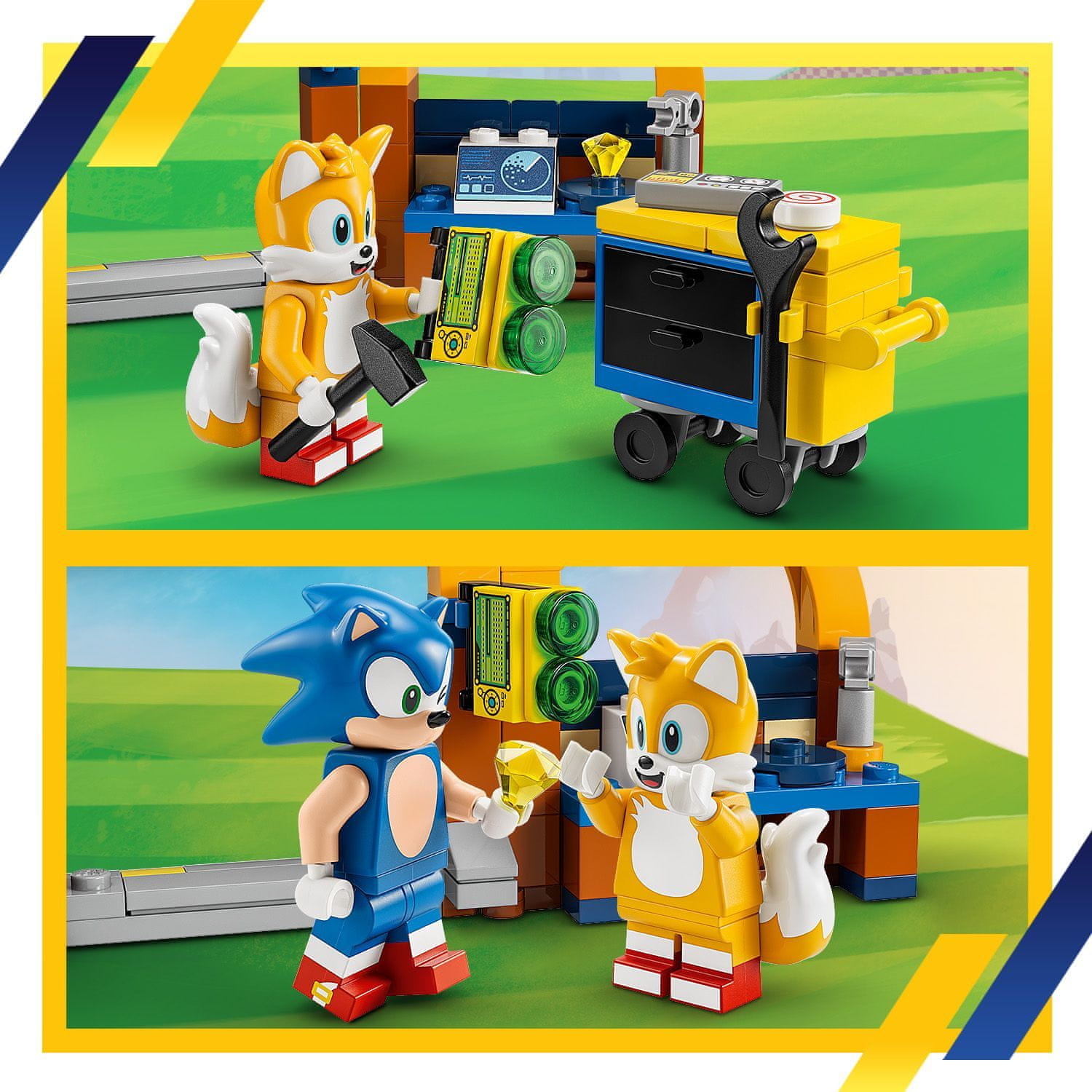 LEGO Sonic The Hedgehog 76991 Tailsova dílna a letadlo Tornádo