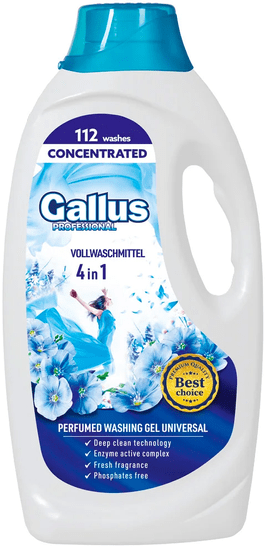 Gallus Professional parfémovaný prací gel Universal, 112 pracích dávek, 4,05 l