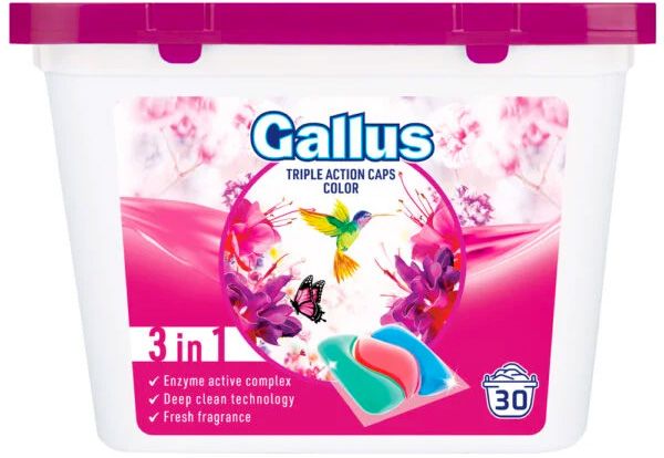 Gallus tablety na praní Color, 30 ks