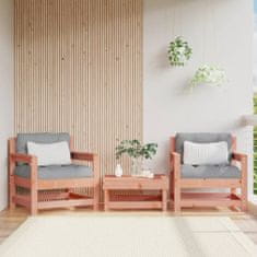 Vidaxl Zahradní židle s poduškami 2 ks masivní dřevo douglasky