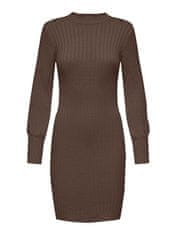 Jacqueline de Yong Dámské šaty JDYMAGDA Regular Fit 15271590 Chocolate Brown (Velikost L)