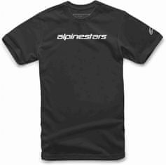 Alpinestars triko LINEAR WORDMARK černo-bílo-šedé XL