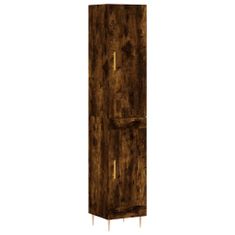 Vidaxl Skříň highboard kouřový dub 34,5 x 34 x 180 cm kompozitní dřevo