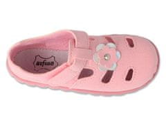 Befado dívčí sandálky FLEXI 535P002 kytička, růžové, velikost 25