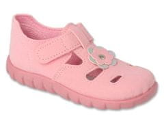 Befado dívčí sandálky FLEXI 535P002 kytička, růžové, velikost 20