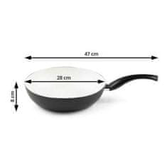 Rosmarino Eco Cook Sada nádobí 4 kusy - wok 28, pánev 28 cm, pánev na palačinky 25 cm, pánev se 2 rukojeťmi 28 cm