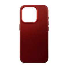 FIXED Kožený zadní kryt MagLeather s podporou Magsafe pro Apple iPhone 15 FIXLM-1200-RD, červený