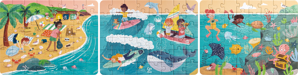 Levně Hape Puzzle - Přátelé oceánu