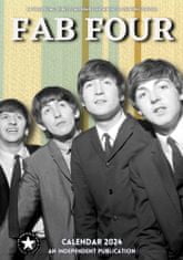 CurePink Nástěnný kalendář 2024: The Beatles (A3 29,7 x 42 cm)