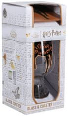 CurePink Sklenice s táckem Harry Potter: Děravý kotel (objem 550 ml)