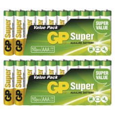 GP Zvýhodněné balení baterií GP Super AAA, 20 ks