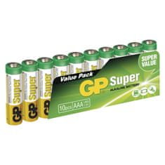GP Alkalická baterie GP Super AAA (LR03), 10 ks