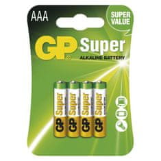 GP Alkalická baterie GP Super AAA (LR03), 4 ks